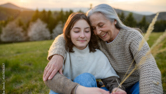 grandparent with child