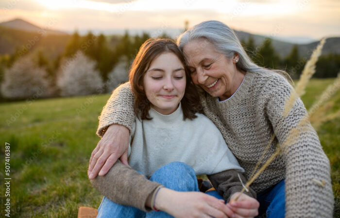 grandparent with child
